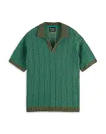 Scotch & Soda Chevron Regular Fit Short Sleeve Sweater