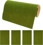 ibasenice 5Pcs Turf Decor for Micro Landscape Prop Realistic Artificial Grass Mat for Sand Table Model DIY Garden Decoration Durable Fade Resistant Lawn Supply