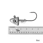 10pcs 6oz Shad Jighead 32786 MUSTAD 2x Strong Hook 10/0 Nickel Unpainted Plain