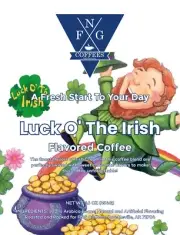 FNG Coffees-Luck O' The Irish-DECAF-Ground or Whole Bean- 16 oz