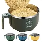 Double Layer Ramen Bowl with Handle Food Container Lunch Box Soup Bowls Salad
