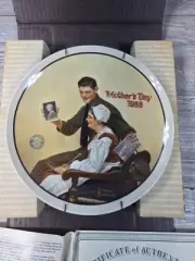NEW "My Mother" 1988 Edwin M. Knowles China Co. Plate w/ COA & Box Vintage