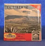 SEALED B091 Ecuador South America World Nations Stamp view-master Reels Packet