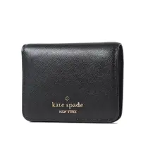 在飛比找PChome24h購物優惠-KATE SPADE Madison 防刮對開釦式短夾-黑色