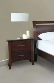 Savannah 2 Drawer Bedside - Walnut