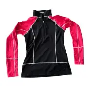 Spyder Peach Therma Stretch T-Neck Shirt Women’s Size 6 NWT - 019-BLK/FLI