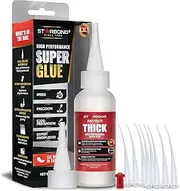 Premium Grade Cyanoacrylate (CA) Super Glue by STARBOND Gap Filler Thick 2000 CPS Viscosity Adhesive for Carpentry, Woodworking, Hobby Models, Archery Fletching (Thick, 2 Ounce)