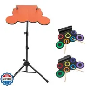 ROCKSOCKI Drum Pad Stand Adjustable for 7 Pad Roll-up Electronic Drum Set (St