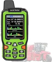 EM90 GPS Land Meter, Handheld Land Surveying Equipment, Pro GSP GNSS Receiver with Color LCD Screen for Farmland Forest Mountain Lake Mining Slope Distance Area Measuring Instrument