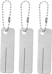 DECOMELODY 3pcs Compact Fishing Hook Sharpener Keychain Versatile Tool for Sharpening Efficient Fishing Gear Accessory for and Freshwater Use
