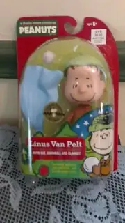 A Charlie Brown Christmas Linus With Hat Snowball & Blanket Figure 2009 New