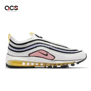 Nike 休閒鞋 Air Max 97 男鞋 女鞋 白 黑 銀 粉紅 氣墊 點點 科幻動漫 子彈列車 DX6057-001