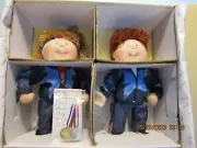 VTG Cabbage Patch Kids 1996 Olympikids Danbury Porcelain Fabric Dolls USA