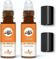 Crysalis Pure & Natural Essential Oil Roll on - 5ml| 0.16 FL oz (Pack of 2) (Clove)