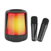 Karaoke Machine + 2 Wireless Microphones Super Bass TWS for Party