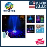 Colorful Floating Pool Fountain - Rechargeable with Stunning Light Show Features