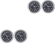 Gatuida 2sets Car Clock Car Dashboard Clock Luminous Quartz Clock Luminous Adhesive Automotive Clock Adhesive Clock Luminous Car Vent Clocks Car Mounted Clock Luminous Clock Glass 2pcs*2
