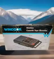 RARE Windsor Slimline Cassette Tape Recorder 2410S NEW IN BOX See Photo's