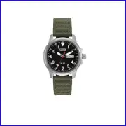 Rugged Men's Eco-Drive Garrison Watch: 100M Water Resistant & Comfortable Fit