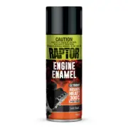 U-POL Raptor High Temp Engine Enamel Spray Paint Aerosol 295g Satin Black