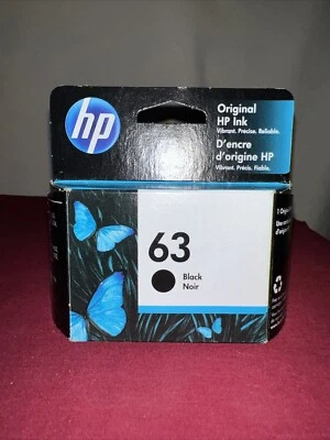HP Original Ink Cartridge 63 Black Sealed New In Pack