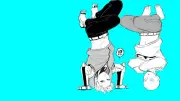 Anime onepunch man boys simple background handstand Playmat Gaming Mat Desk