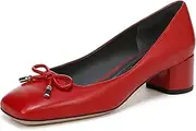 [Franco Sarto] Women's Natalia Square Toe Block Heel Pumps with Bow
