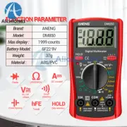 DM850 Digital Multimeter AC/DC 600V Voltmeter Ammeter Resistance Meter 1999count
