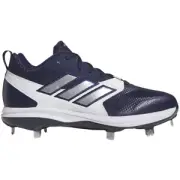 Adidas Icon 8 Metal Baseball Cleats NAVY | SILVER | WHITE SZ 10