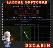 Diablo 2 D2R SCLadder+3 Skill Grand Matron Bow GMBBasePC/SWITCH/PS