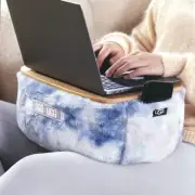 NWT UGG Polar Lap Desk Laptop Furry Polyester 14x10x6 Tie Dye Multicolor Pocket