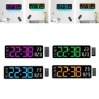 Digital Wall Clock Temperature Display Portable LED Display Electronic Desktop