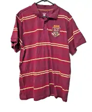 NRL State Of Origin QLD Maroons Rugby League Supporter Polo Shirt Size L BNWT