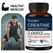 Creatine Monohydrate Capsules - Strengthen The Body, Balance Brain Memory