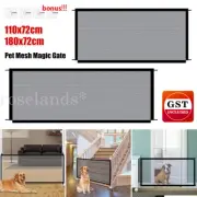 Dog Pet Mesh Magic Gate Pets Barrier Baby Kid Safety Door Fence In/Ourdoor Guard