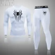 Underwear Ski Thermal Man Spiderman Outfit Fitness Under Combination Snow