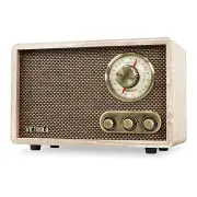 Victrola Retro Bluetooth AM FM Radio Vintage Wood Design Crispy Sound 50s Style