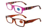 Cheap Reading Glasses Pink Tortoiseshell +1.00 to +3.50 Mens Ladies Square