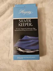 Silver Keeper 9 X 12 Zippered Hagerty Holloware Bag Blue Tarnish Preventing NEW