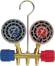 Robinair (40152) Side-Wheel Manifold Gauge with 1/4" Fittings