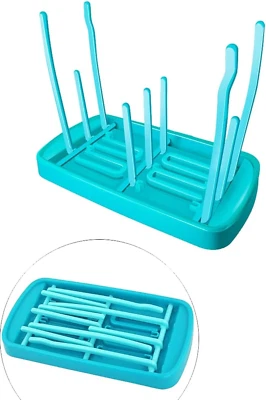 Moonlitt Foldable Baby Bottle Drying Rack, Portable Bottle Dryer Holder for Nipp