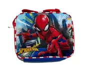 NEW ARRIVE Spiderman Team Players Canvas Blue & Red Insulated 9.5IN Lunch Bag