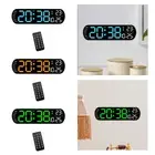 Digital Alarm Clock with Temperature Display Desktop Clock Calendar Clock
