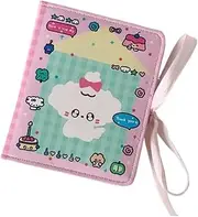 Mini Album Cute Cartoon Mini Photo Sticker Collection Book for Girls Card Collection Book Couple Album(Pink Set)