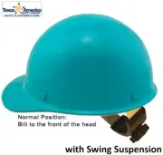 MSA Skullgard Cap Style with Swing Suspension - Custom Teal