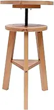 LIFKOME Ergonomic Lifting Stool Wooden Drafting Chair Multi-Purpose Sturdy Height Adjustable Outdoor Use