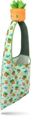 Green Gardening Tote Bag + Green Succulent Plushie
