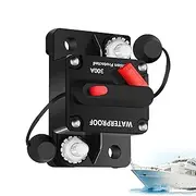 Rrlihjgu Circuit Breaker - Vehicle Power Amplifier Protector - 12-48V Circuit Breaker for Boat Trolling Motor Marine, Vehicles Audio Electronic Battery System