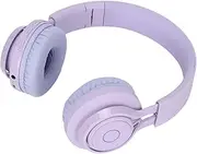 BT06C Bluetooth Kids Headphones, RGB Colorful Light Headset with Mic, 85dB Volume Limited Hearing, Stereo Over-Ear Headphones for Boys and Girls(Purple)