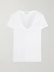 [James Perse] James Perse - Casual Slub Cotton T-shirt - White - 2 2 White